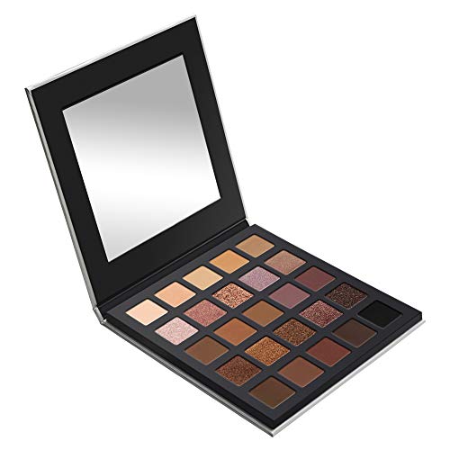 LORAC PRO Matte & Shimmer Eyeshadow Palette, Metallic High Pigmented, Mirror Compact