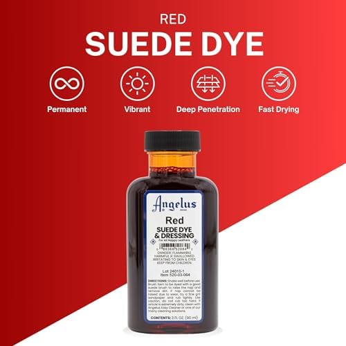 Angelus Suede Dye, 3 oz, Red