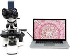 SWIFT Student Professional LED Binocular Compound Microscope with a Built-in 3MP Digital Camera,Siedentopf Head,Research-Grade,Mechanical Stage,Ultra-Precise Focusing,3W LED for Adults Lab