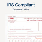Adams 1096 Summary Tax Forms 2024, NonEmployee Compensation Forms, Summary Transmittal Forms, 1-Part Inkjet/Laser, 20-Pack (1009308)