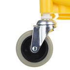 Amazon Basics Commercial Side Press Wringer Floor Cleaning Mop Bucket on Wheels, 35-Quart, Yellow