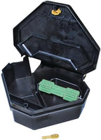 JT Eaton 904 Gold Key Rat Depot Tamper-Resistant Bait Station with Solid Lid, Indoor & Outdoor Use, Case of 6