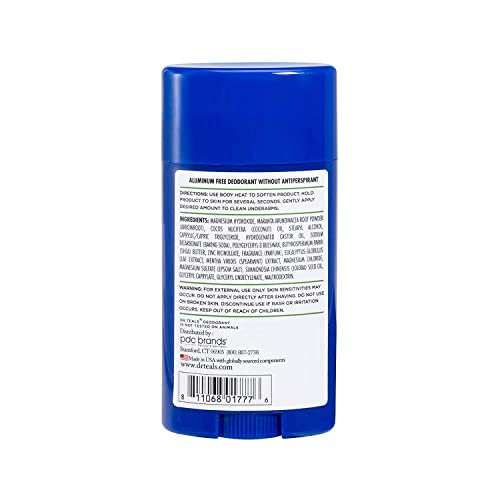 Dr. Teals Deodorant Variety Gift Set (2 Pack, 2.65oz Ea.) - Eucalyptus, & Coconut Oil - Essential Oils, Shea Butter & Magnesium Help Absorb Moisture & Keep Skin Clean & Healthy