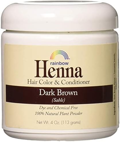Rainbow Research Henna Hair Color and Conditioner Persian Dark Brown Sable - 4 oz