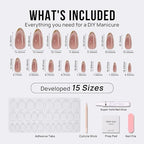 BTArtbox Press On Nails Almond - Cat Eye Press On Nails Medium Fake Nails with 3D Sculpting Metallic Design, Supremely Fit & Glossy Glue On Nails in 15 Sizes for Gift, Knightshield