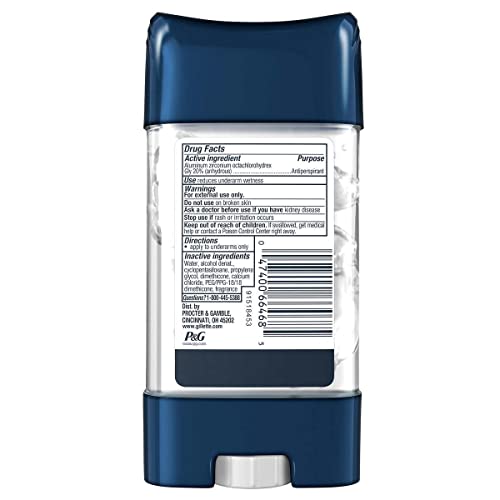 Gillette Ultimate Protection 6-in-1 Antiperspirant, 3.8 Ounce (Pack of 5)