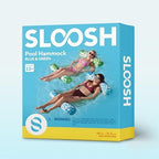 SLOOSH 2 Packs Hammock Pool Floats Adults, 4-in-1 Multi-Purpose Inflatable Pool Floats PVC Water Hammock Lounge Floaties