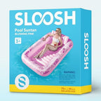 SLOOSH Inflatable Tanning Pool Lounger Float,70" x 46" Pool Floats Adult with Pillow,4 in 1 Suntan Tub Raft Floatie,Sunbathing Bed Lounge for Water Blow Up Kids Ball Pit Party Gifts,L-Blushing Pink