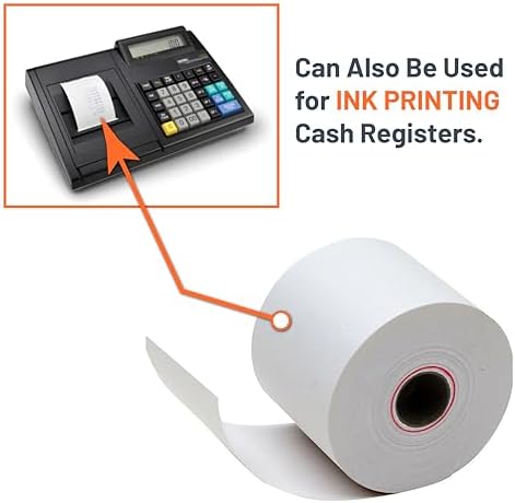 Victor 7050 Compact White Paper Rolls for Handheld and Portable Printing Calculators/Adding Machines/Ink Print Cash Registers 2.25” W x 150' FT (3-Pack)