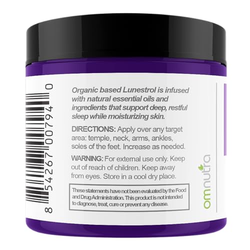 Topical Magnesium Cream for Sleep - 4OZ Organic Based Deep Sleep Lotion with Essential Oils, Lavender - Melatonin Free, Moisturizer Night Cream for Better Sleep