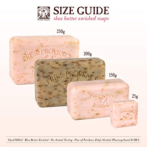 Pre de Provence Artisanal Soap Bar, Enriched with Organic Shea Butter, Natural French Skincare, Quad Milled for Rich Smooth Lather, 8.8 Ounce, Sandalwood