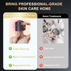 LED Face Mask Light Therapy - Professional Grade Skincare at Home – Red Light Therapy for Face for Acne, Wrinkles, Skin Rejuvenation – 3 Light Modes - Remote Control - includes Eye Protection
