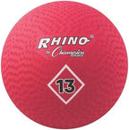 Champion Sports Playground Ball – High-Bounce 2-Ply Construction, Durable Red Ball for Throwing, Catching & Kicking - Multiple Sizes (5", 6", 7", 10", 13", 16")