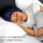 YANIBEST Double Layer Satin Bonnet Silk Bonnet Adjustable Hair Bonnet for Sleeping Hair Bonnets for Women Curly Natural Hair