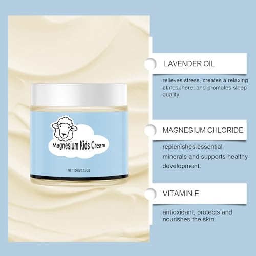 Junior's Bedtime Lotion, Juniors Bedtime Lotion by Kids, Junior's Lotion - Magnesium Lotion, Magnesium Cream for Sleep, Magnesium Lotion for Calm & Relaxation (3pcs, 1)