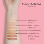 MCoBeauty Miracle Hyaluronic Tinted Serum, 8-10 Warm Deep, Hydration & Glow for Radiant Skin, Vegan, Cruelty Free Cosmetics
