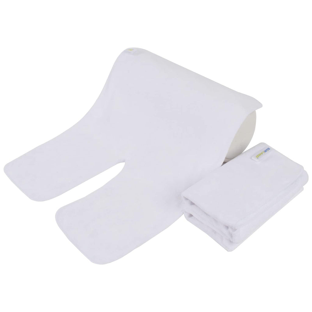 SINLAND Microfiber Esthetician Towels for Facials Mask Removing Face Wrap Soft Facial Cloth with Split Design Spa Towels for Facial Steam Massage and Cleansing