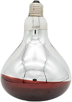 Infrared Heat Lamp Bulb Red Light Therapy 250 Watt Dark Red Hard Explosion-Proof Glass for Chicken, Farm, Pets, Warming Bulbs Bathroom Winter(120V,250W)
