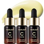 Medicube Deep Vita C Serum 2.0 || 14.5% Pure Vitamin C reduce the appearance of hyperpigmentation, dark spots, and blemishes | 16 self-tests complete | Korean skincare (10g * 3 bottles)