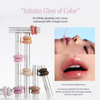 Heart Percent Dote On Mood One Way Glowy Tint, Glass-like High Shine Glossy Finish w/Long-Lasting Luminous Color Lip Stain for Glowy Look, #10.Fig Jam
