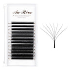 W Eyelash Extensions D Curl 0.07mm 8-15mm Mix Tray W Shaped 8D Volume Premade Fan Lashes Matte Black Cluster Easy Fans Lashes Professional Use YY Lash