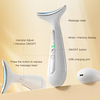 Multi-Functional Beauty Device - 4-in-1 Face, Neck, Eye & Body Massager | Red Light Therapy | Skin Lifting & Firming | Wrinkle & Dark Circle Reducer | Portable Face Sculpting Tool