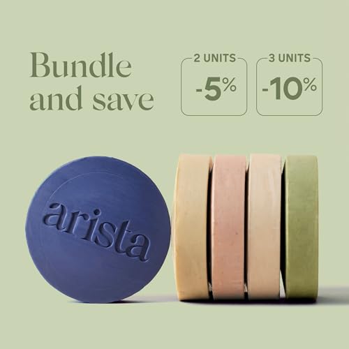 Arista Anti-Dandruff Shampoo Bar | Sulfate-Free, with Leaf Powder, Arnica & Tea Tree | Vegan Solid Shampoo Bar