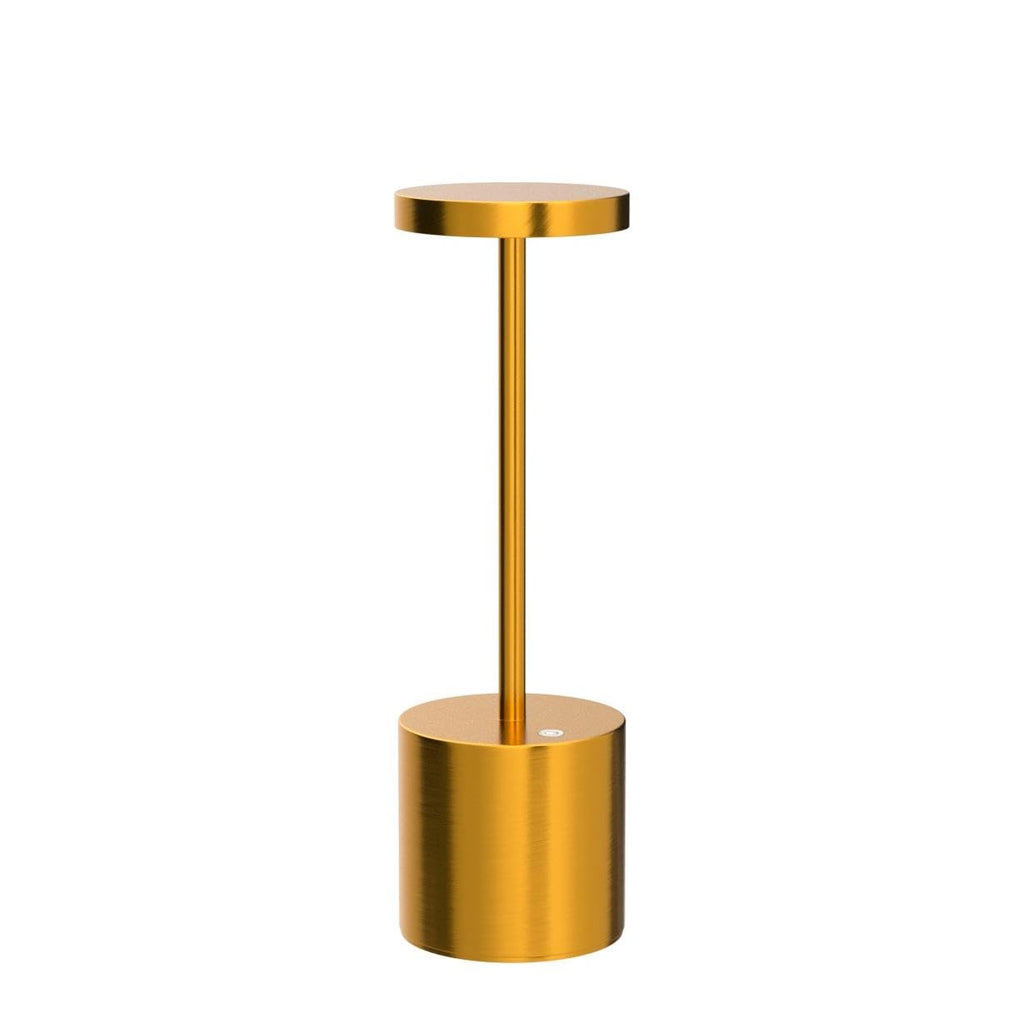 SAKRINGT 2 Pack Cordless Table Lamp Rechargeable, 5000mAh Battery Operated Portable Table Light,Dimming LED Table Lamp for Restaurant/Patio/Outdoor(Gold)
