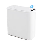 Cesun Automatic Motion Sensor Bathroom Trash Can with Lid, 2.6 Gallon Touchless Trash Bin, Smart Plastic Slim Garbage Can Small White Wastebasket for Toilet, Office, rv, Bedroom, Living Room