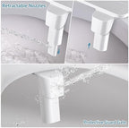 Ultra-Slim Bidet Dual Mode Bidet Attachment for Toilet, Bidet Toilet Seat Attachment with Pressure Controls(Feminine/Posterior Wash),Easy to install Design Non-Electric Bidet