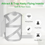 8Pcs Mosquito Bug Light Flying Insect Trap Refills 8 Pack Compatible with ZEVO, Indoor Fruit Fly Refill Cartridge Sets for Plug-in Light M364 and Max