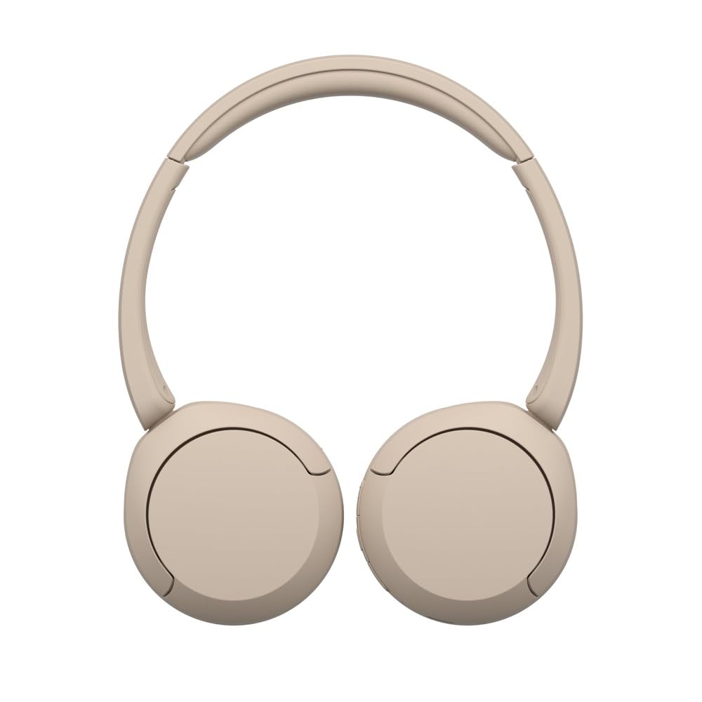 Sony WH-CH520 Wireless On-Ear Bluetooth Headphones with Mic, Cappuccino