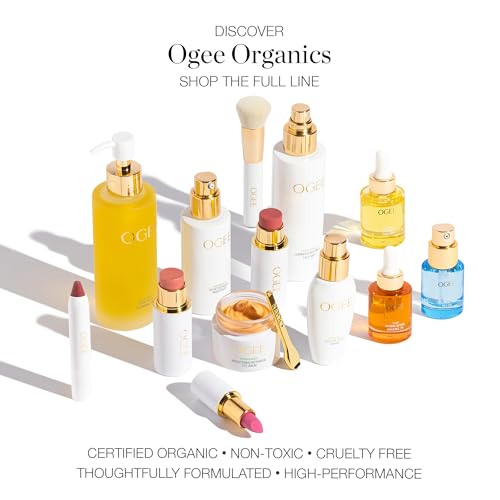 Ogee Tinted Sculpted Lip Oil - Lip Stain Made with 100% Organic Coconut Oil, Jojoba Oil, and Vitamin E - Best as Lip Balm, Lip Color or Lip Treatment - AZALEA