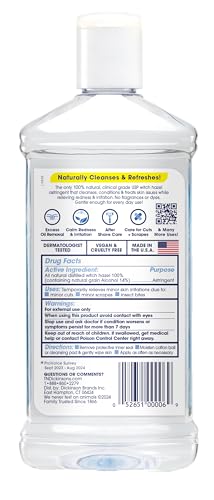 T.N. Dickinson's Witch Hazel Astringent for Face and Body, 100% Natural, 6 Count
