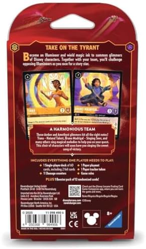 Ravensburger Disney Lorcana TCG: Reign of Jafar Single-Player Deck – Amber & Amethyst for Ages 8 and Up | Engaging Gameplay | Over 200 Original Disney Artworks