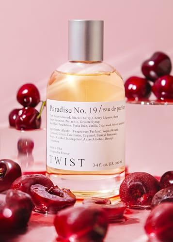 Twist - Paradise No. 19 - Eau De Parfum Inspired by Tom Ford's Lost Cherry, Long-Lasting Perfume for Women & Men, Paraben Free, Vegan, Clean Ingredients, Unisex Fragrance - Spray 100 ml | 3.4 fl. oz.