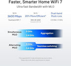 ASUS RT-BE58U WiFi 7 BE3600 AiMesh Extendable Router, 4K-QAM, MLO, AI Detection 2.5G Port, Four 1G Ports, Commercial-Grade Network Security, Parental Control, IoT Network, Kid’s Network, VPN Network