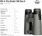 Leupold BX-4 Pro Guide HD Binoculars, 8x42mm Gen 2 (184760)