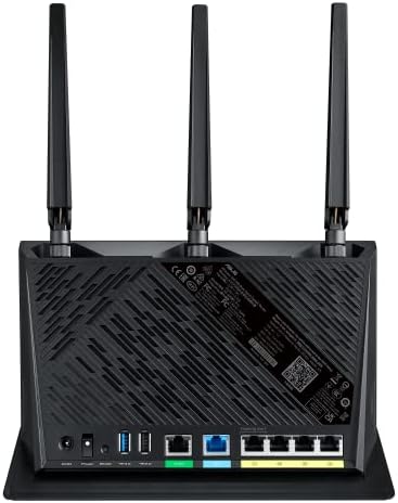 ASUS RT-AX86U Pro (AX5700) Dual Band WiFi 6 Extendable Gaming Router, 2.5G Port, Gaming Port, Mobile Game Mode, Port Forwarding, Subscription-free Network Security, VPN, AiMesh Compatible