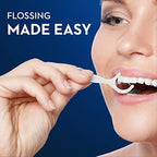 Oral-B eco Sustainable Dental Floss Picks, Mint, 75 Picks (Pack of 4)