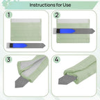 6 Packs Satin CPAP Strap Covers Soft, CPAP Mask Cushions, Breathable CPAP Strap Cushions, CPAP Hair Protector for Women and Man, Universal Silk CPAP Strap Covers for Reducing Red Marks (Light Green)