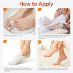 modelones 6 Pairs Hydrating Foot Mask for Dry Cracked Feet, Deep Moisturizing with Urea + Coconut Oil + Hyaluronic Acid+ Vitamin E, Foot Care for Women and Men, Soft Smooth Feet
