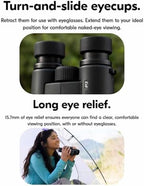 Nikon PROSTAFF P7 10x30 (16771) Black Binoculars Bundle with Lens Pen and Cleaning Cloth, Compact Binoculars for Adults for Hunting, Bird Watching, and Hiking Essentials, Zoom