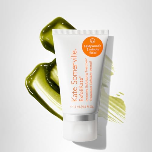 Kate Somerville ExfoliKate Intensive Exfoliating Treatment – Salicylic Acid and Lactic Acid Super Facial Scrub Improves Texture and Pores, 0.5 Fl Oz