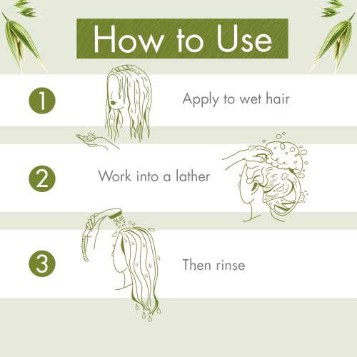 Klorane Ultra-Gentle Shampoo with Oat Milk, Suitable for the Entire Family, SLS and Paraben Free