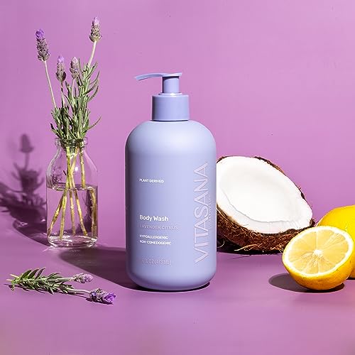 Body Wash, EWG Verified, Plant Derived, Hypoallergenic, Paraben-Free, Sulfate-Free, Petroleum-Free, Cruelty-Free, Lavender/Citrus Scent, 16oz