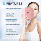 AISZG Red Light Therapy for Face,Mothers Day Birthday Women Mom Her Girlfriend Wife,LED Face Mask Light Therapy with Rechargeable and Multi-Color