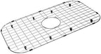 Serene Valley Sink Protector Grid 26-1/16" x 14-1/16", Centered Drain with Corner Radius 3-1/2", 304 Stainless Steel Material NLW2614C
