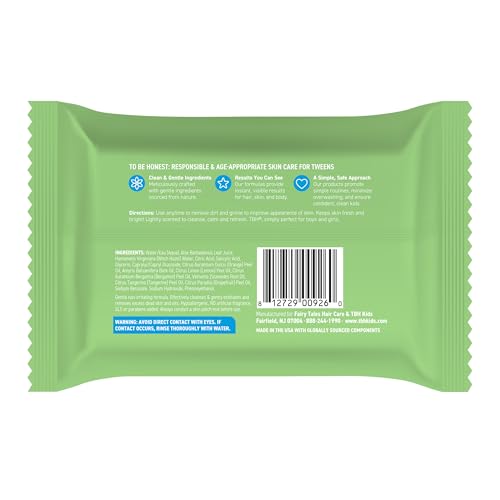 TBH Kids Spot Wash Wipes - Cleansing Face Wipes - Acne Prevention - Sulfate, Paraben Free - 30 Pack.