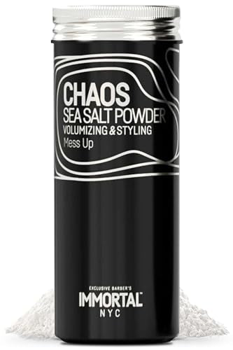 Immortal NYC 'Chaos' SEA SALT' TEXTURE/VOLUME POWDER- Flexible Extra Strong Hold - Natural Matte Look - 0.7oz/20gr (1 jar not 3)